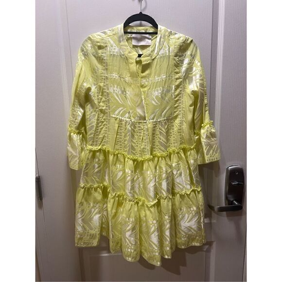 KASAI SIFNOS RUFFLE DRESS | ORANGE/PINK - Picture 2 of 5